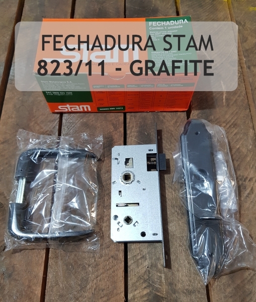 Fechadura Stam - 823/11 Grafite