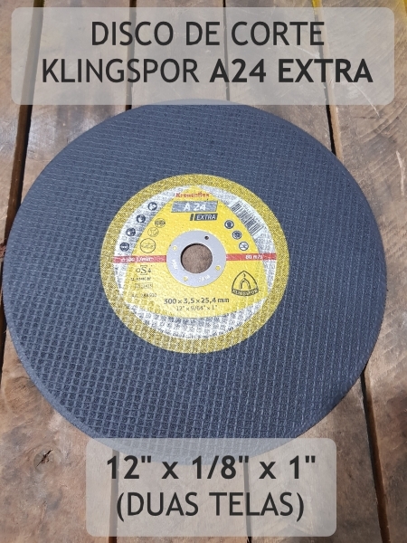 Disco de Corte Klingspor A24 Extra - 12